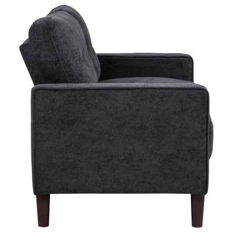 Bowen II 3-piece Steel Grey Fabric Upholstered Track Arm Sofa Set by Coaster at Eve Furniture