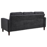 Bowen II 3-piece Steel Grey Fabric Upholstered Track Arm Sofa Set by Coaster at Eve Furniture