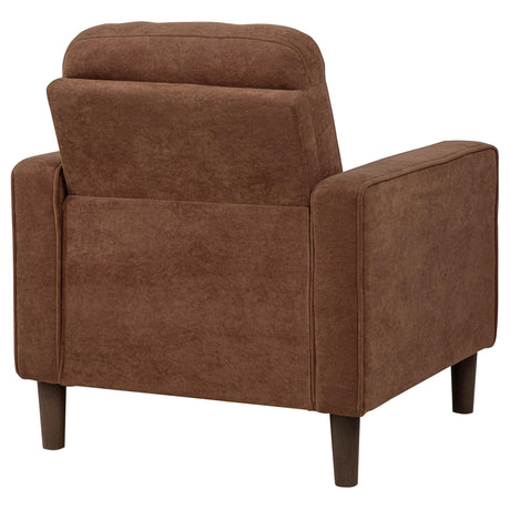 Bowen II Rust Fabric Upholstered Track Arm Accent Chair by Coaster at Eve Furniture