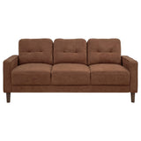 Bowen II Rust Fabric Upholstered Track Arm Sofa by Coaster at Eve Furniture