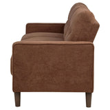 Bowen II Rust Fabric Upholstered Track Arm Sofa by Coaster at Eve Furniture