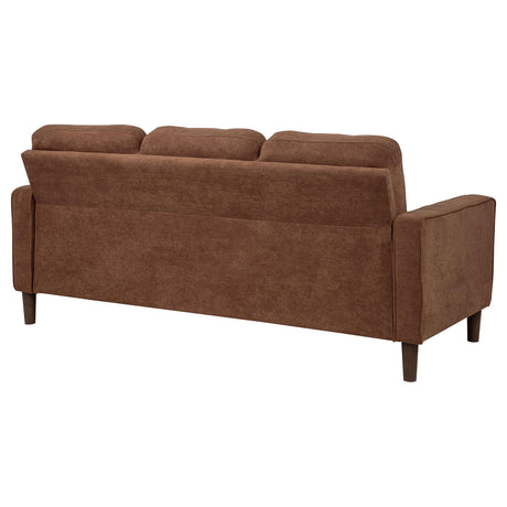 Bowen II Rust Fabric Upholstered Track Arm Sofa by Coaster at Eve Furniture