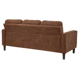 Bowen II Rust Fabric Upholstered Track Arm Sofa by Coaster at Eve Furniture