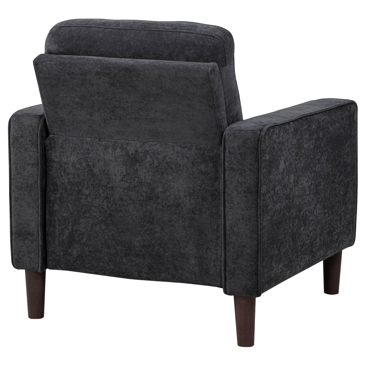 Bowen II Steel Grey Fabric Upholstered Track Accent Chair by Coaster at Eve Furniture