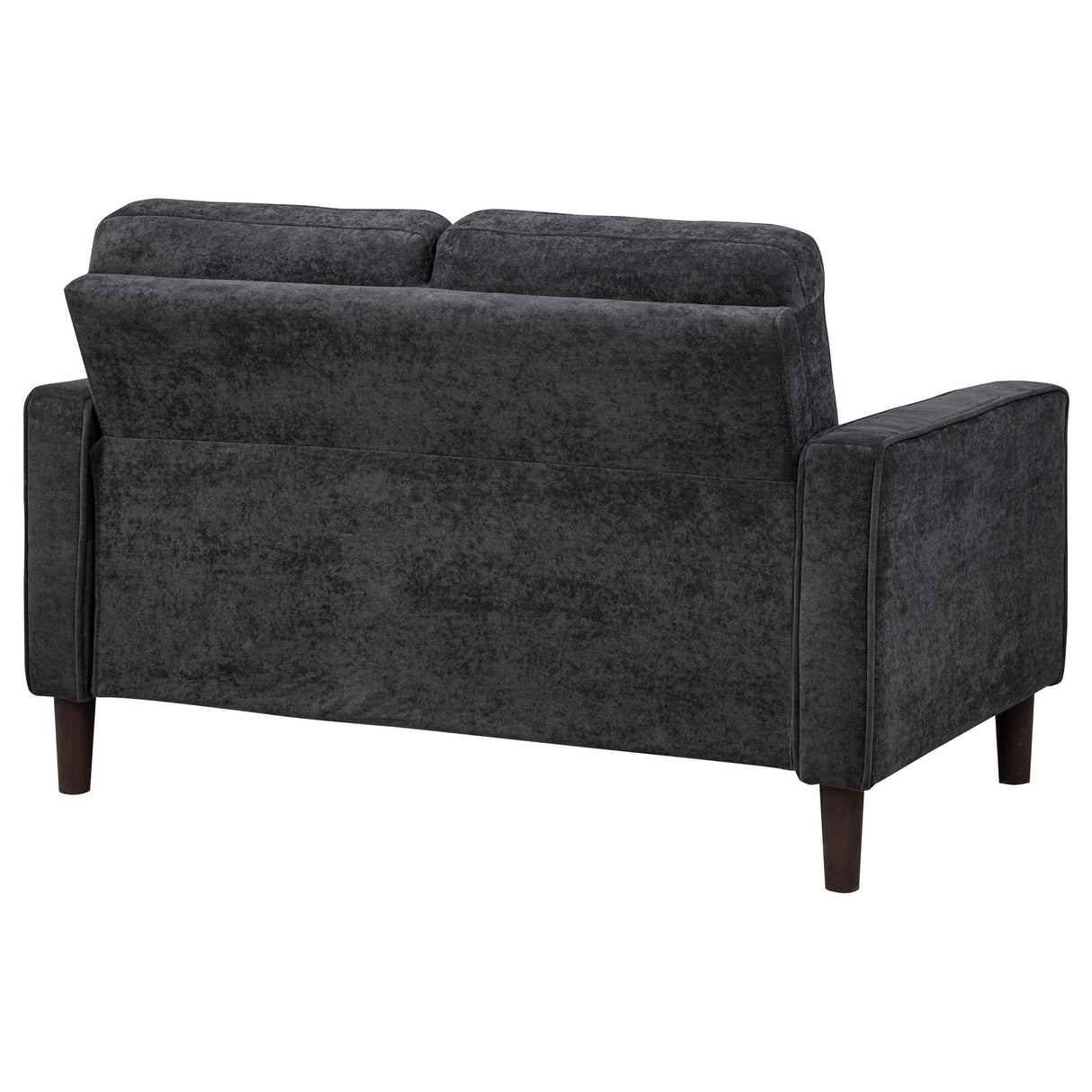 Bowen II Steel Grey Fabric Upholstered Track Arm Loveseat by Coaster at Eve Furniture