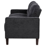 Bowen II Steel Grey Fabric Upholstered Track Arm Sofa by Coaster at Eve Furniture