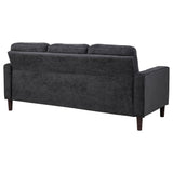 Bowen II Steel Grey Fabric Upholstered Track Arm Sofa by Coaster at Eve Furniture