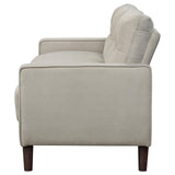 Bowen Upholstered Track Arm Tufted Sofa Beige by Coaster at Eve Furniture