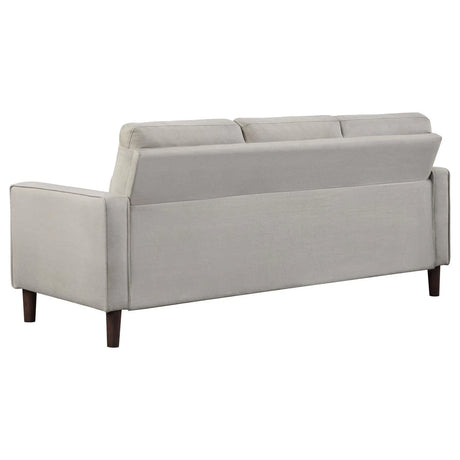 Bowen Upholstered Track Arm Tufted Sofa Beige by Coaster at Eve Furniture