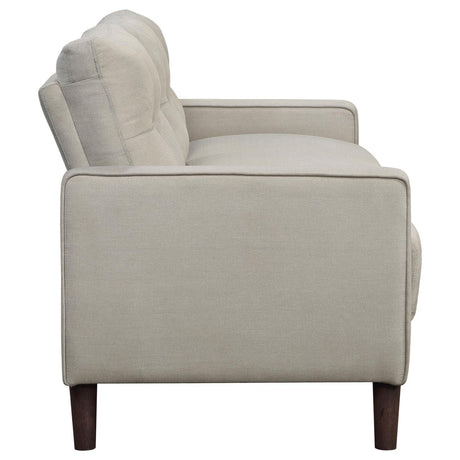 Bowen Upholstered Track Arm Tufted Sofa Beige by Coaster at Eve Furniture