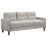 Bowen Upholstered Track Arm Tufted Sofa Beige by Coaster at Eve Furniture