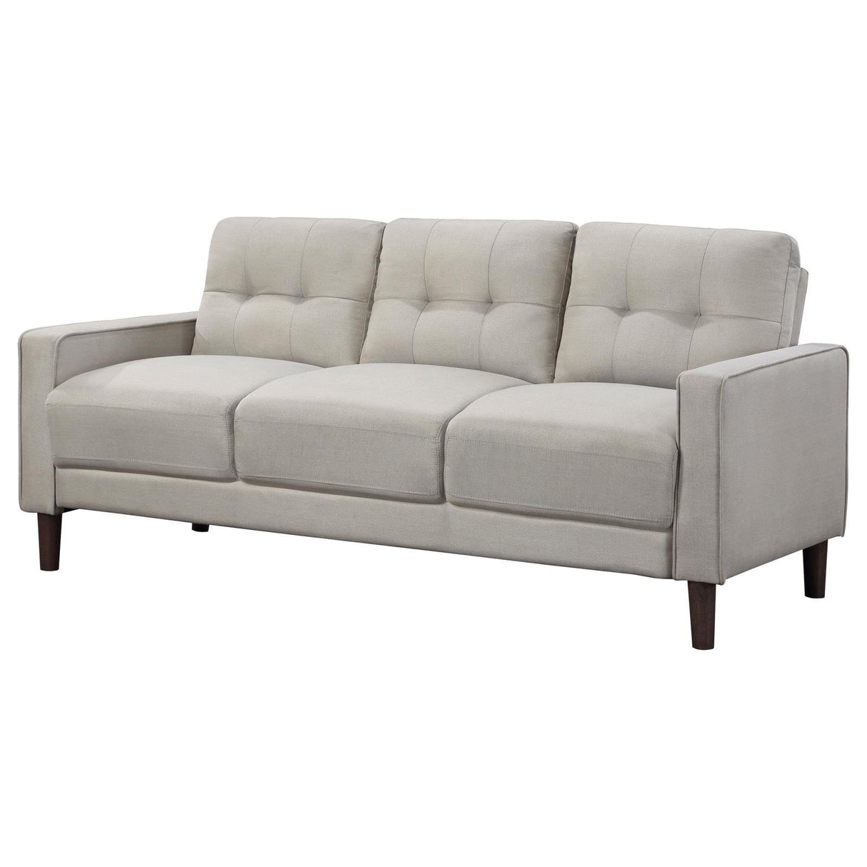 Bowen Upholstered Track Arm Tufted Sofa Beige by Coaster at Eve Furniture
