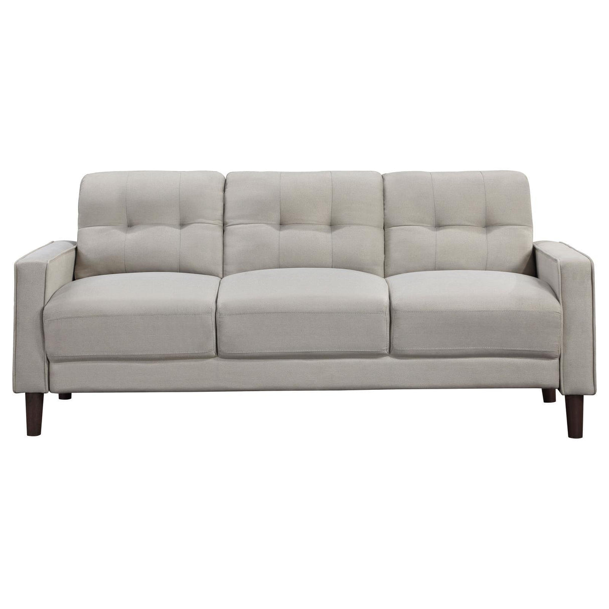 Bowen Upholstered Track Arm Tufted Sofa Beige by Coaster at Eve Furniture