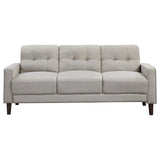Bowen Upholstered Track Arm Tufted Sofa Beige by Coaster at Eve Furniture