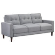 Bowen Upholstered Track Arm Tufted Sofa Grey by Coaster at Eve Furniture