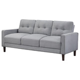 Bowen Upholstered Track Arm Tufted Sofa Grey by Coaster at Eve Furniture