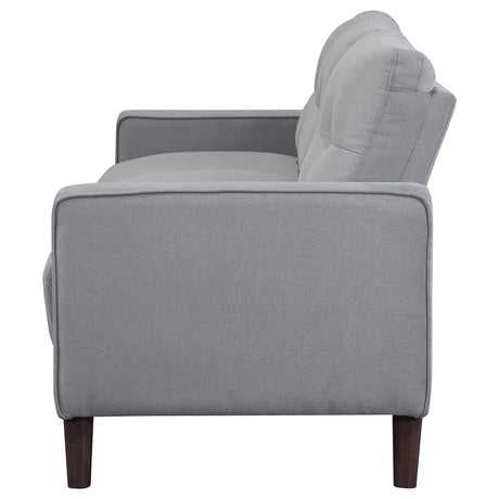 Bowen Upholstered Track Arm Tufted Sofa Grey by Coaster at Eve Furniture