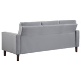 Bowen Upholstered Track Arm Tufted Sofa Grey by Coaster at Eve Furniture