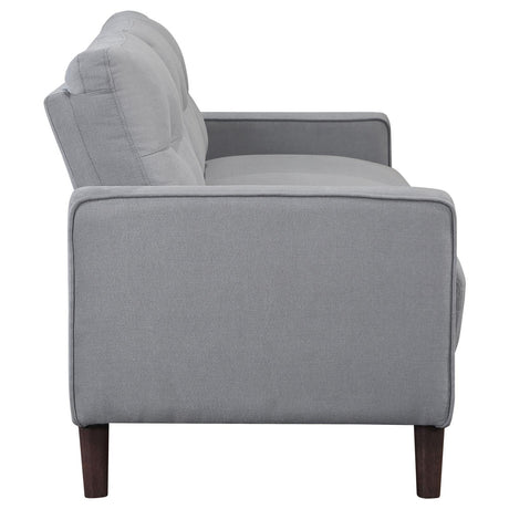 Bowen Upholstered Track Arm Tufted Sofa Grey by Coaster at Eve Furniture
