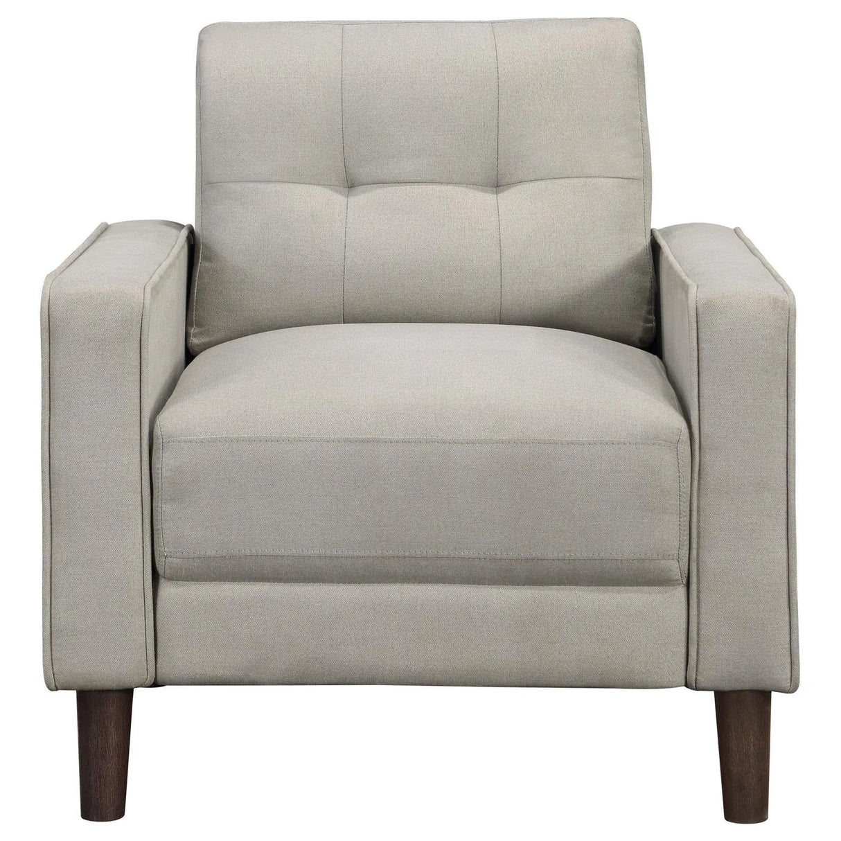 Bowen Upholstered Track Arms Tufted Chair Beige by Coaster at Eve Furniture