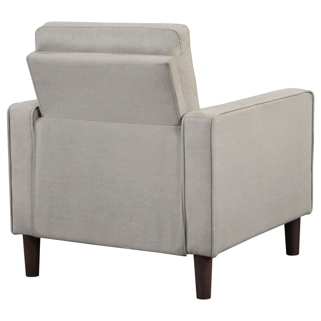 Bowen Upholstered Track Arms Tufted Chair Beige by Coaster at Eve Furniture