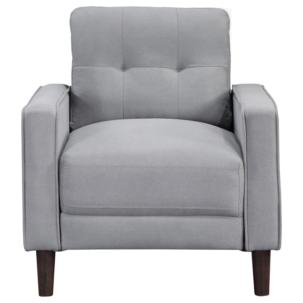 Bowen Upholstered Track Arms Tufted Chair Grey by Coaster at Eve Furniture