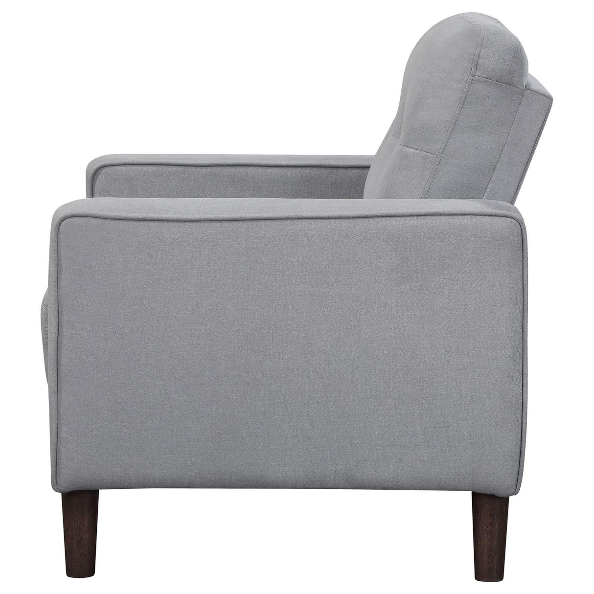Bowen Upholstered Track Arms Tufted Chair Grey by Coaster at Eve Furniture