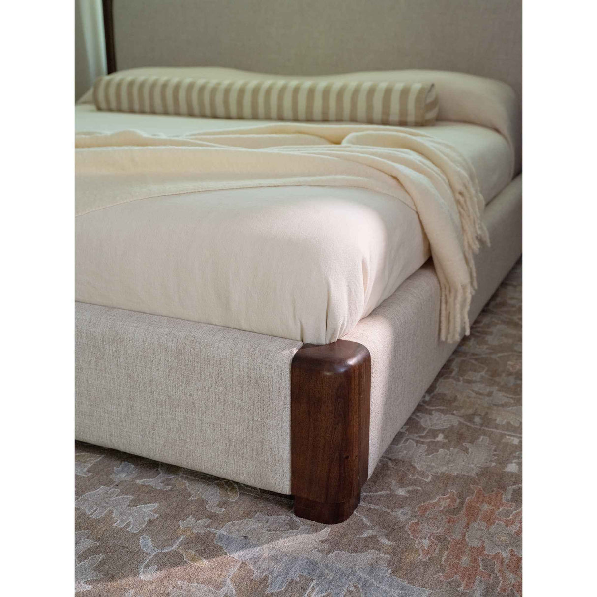 Bower Brown Queen Bed by Moe's Home at Eve Furniture