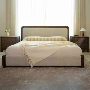 Bower Brown/Dark Brown King Bed by Moe's Home at Eve Furniture
