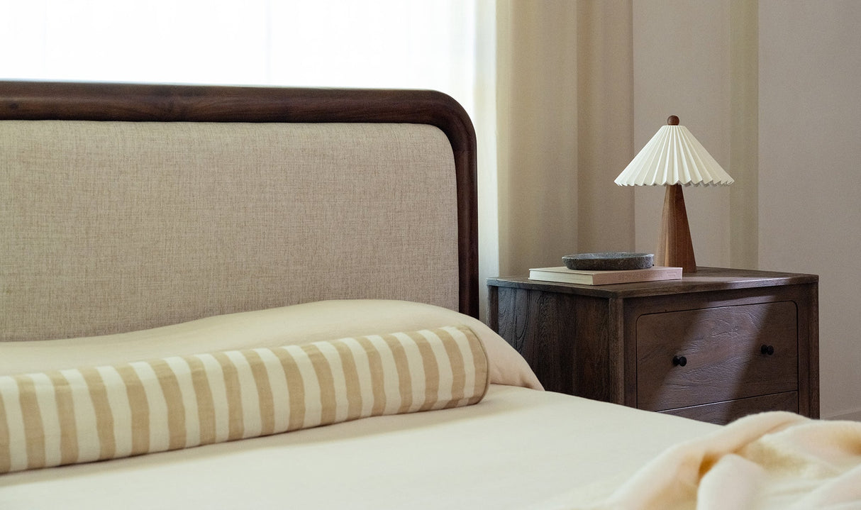 Bower King Bed Brown by Moe's Home at Eve Furniture
