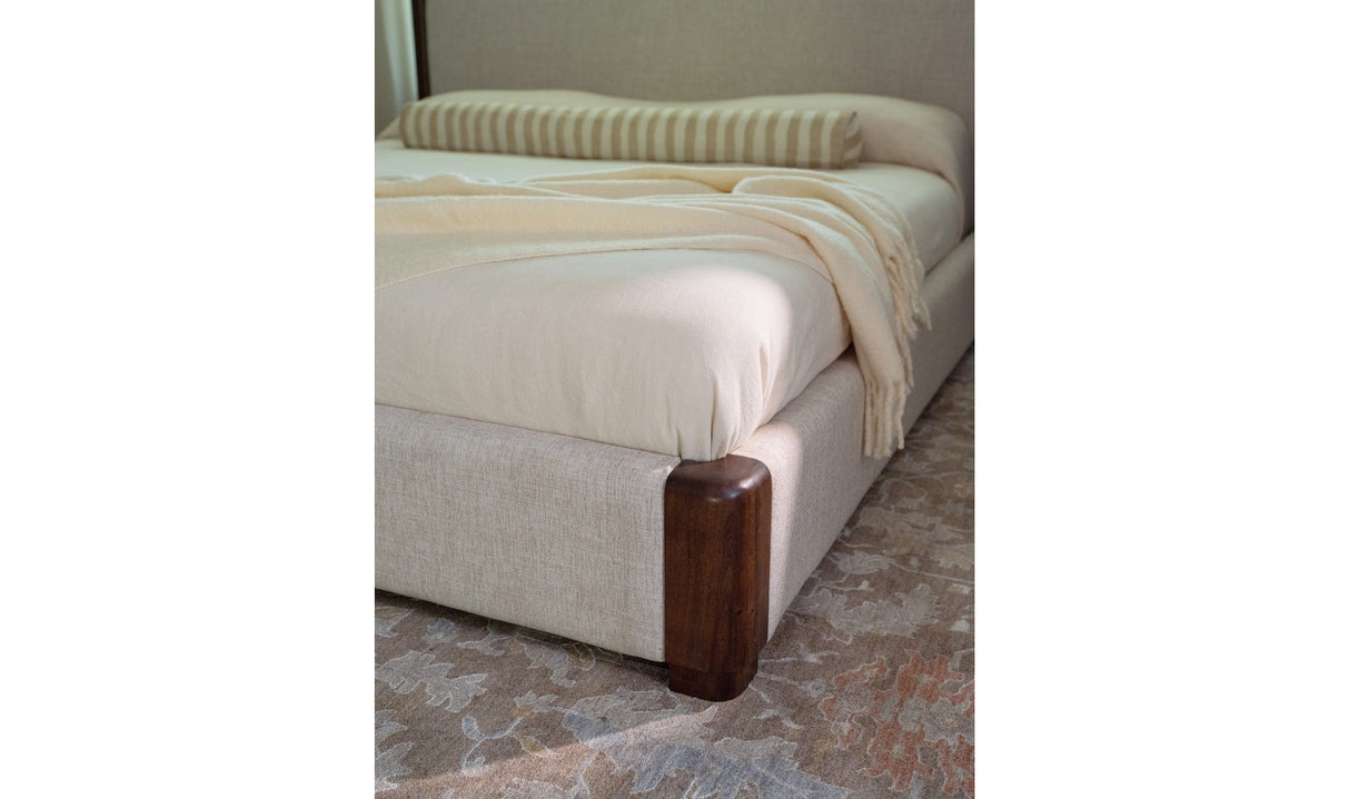 Bower King Bed Brown by Moe's Home at Eve Furniture