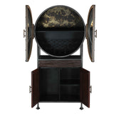 Bowery 74" Tall Round Bar Cabinet by Home Trends & Design at Eve Furniture