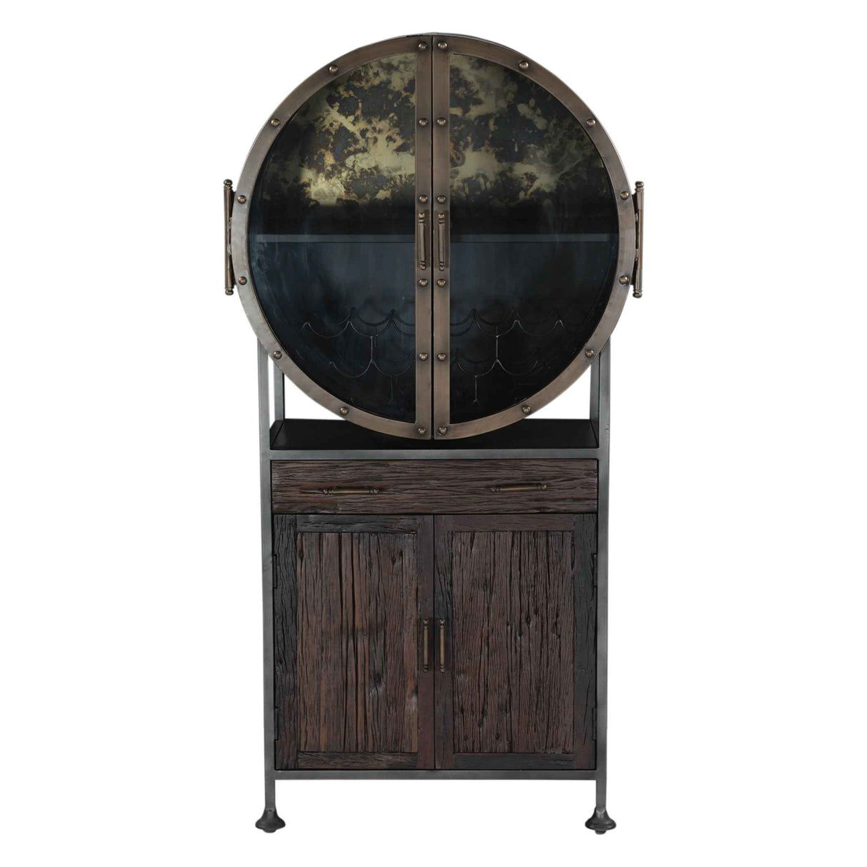 Bowery 74" Tall Round Bar Cabinet by Home Trends & Design at Eve Furniture