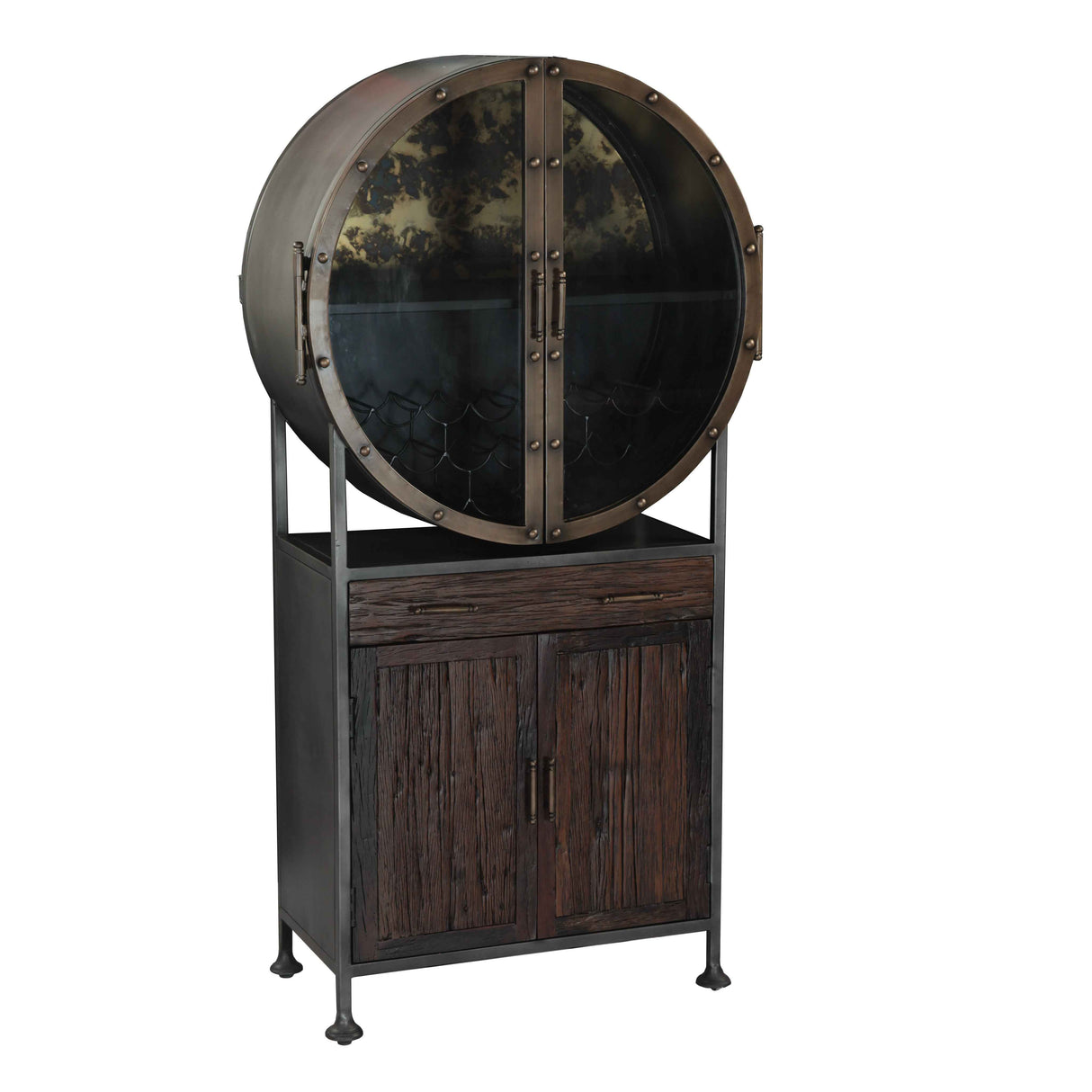 Bowery 74" Tall Round Bar Cabinet by Home Trends & Design at Eve Furniture