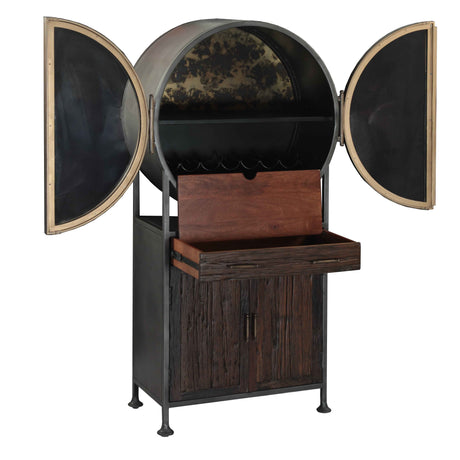 Bowery 74" Tall Round Bar Cabinet by Home Trends & Design at Eve Furniture
