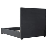 Bowfield Charcoal Upholstered Bed with Nailhead Trim by Coaster at Eve Furniture
