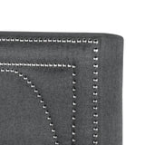 Bowfield Charcoal Upholstered Bed with Nailhead Trim by Coaster at Eve Furniture