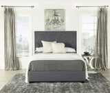 Bowfield Charcoal Upholstered Bed with Nailhead Trim by Coaster at Eve Furniture