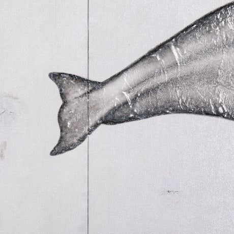 Bowhead Whale by Mercana Studio a Hand Embellished Textured Canvas by Mercana at Eve Furniture