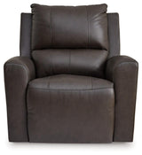 Boxmere Storm Leather Power Recliner by Ashley at Eve Furniture