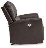 Boxmere Storm Leather Power Recliner by Ashley at Eve Furniture