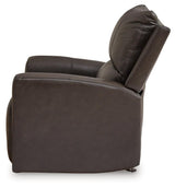 Boxmere Storm Leather Power Recliner by Ashley at Eve Furniture