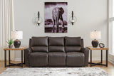 Boxmere Storm Leather Power Reclining Sofa by Ashley at Eve Furniture