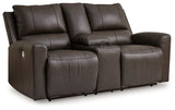 Boxmere Storm Power Reclining Loveseat with Console