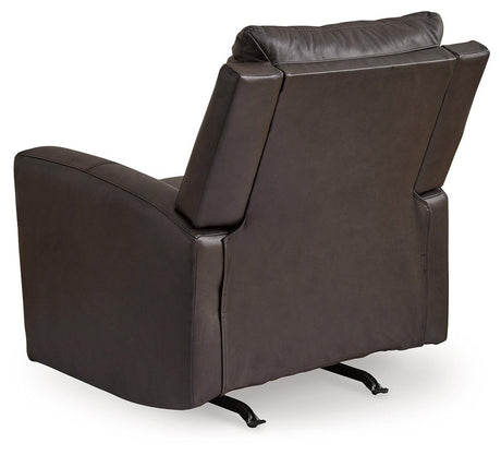 Boxmere Storm Leather Power Recliner by Ashley at Eve Furniture