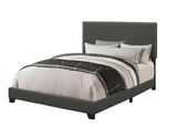 Boyd Charcoal Full Upholstered Bed with Nailhead Trim by Coaster at Eve Furniture