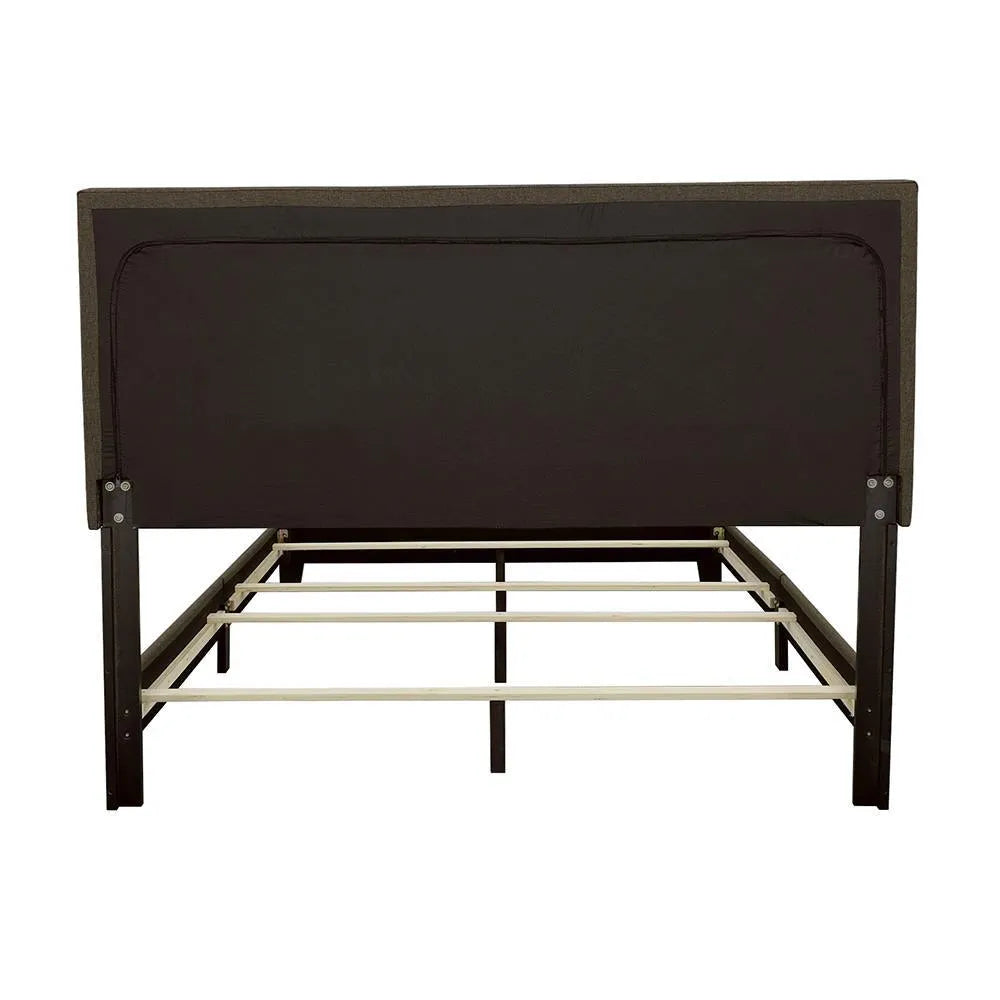 Boyd Charcoal Queen Upholstered Bed with Nailhead Trim by Coaster at Eve Furniture