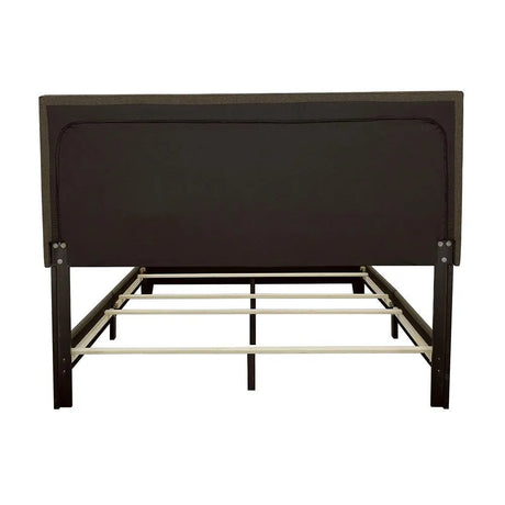Boyd Charcoal Queen Upholstered Bed with Nailhead Trim by Coaster at Eve Furniture