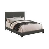 Boyd Charcoal Twin Upholstered Bed with Nailhead Trim by Coaster at Eve Furniture