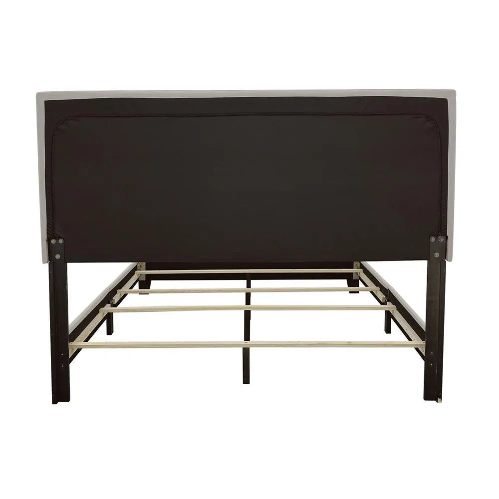 Boyd Ivory Queen Upholstered Bed with Nailhead Trim by Coaster at Eve Furniture